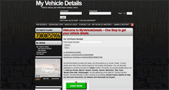 Desktop Screenshot of myvehicledetails.com