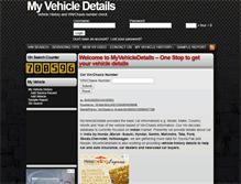 Tablet Screenshot of myvehicledetails.com